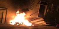 Brand an zukünftiger Bopfinger Moschee(1)
