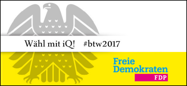 Banner iQ-Wahlprüfstein - FDP © IQ