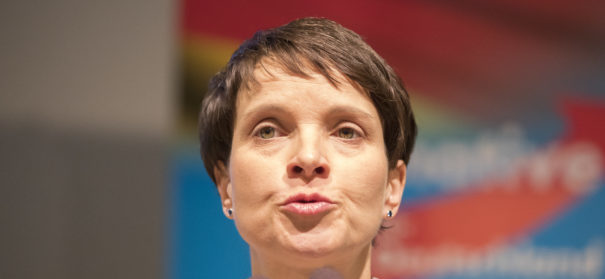 Frauke Petry Anfang des Jahres in Köln bei der Pressekonferenz der AfD.