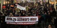 Rund 20.000 Personen haben gestern in Wien gegen die neue Regierung demonstriert. © Facebook