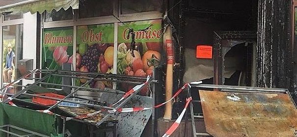 Brandanschlag auf türkisches Gemüseladen in Itzehoe © Facebook