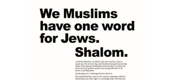 Britische Muslime solidarisieren sich © Twitter, bearbeitet by iQ.