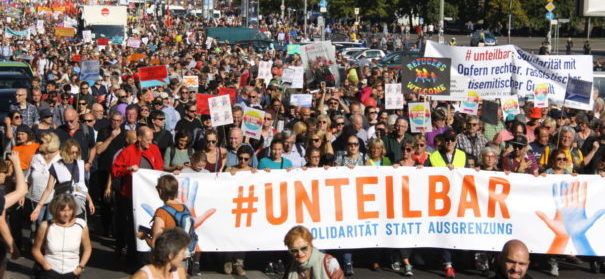 Die #unteilbar Demonstration gegen Rassismus in Berlin. © CC-BY 4.0 unteilbar.org