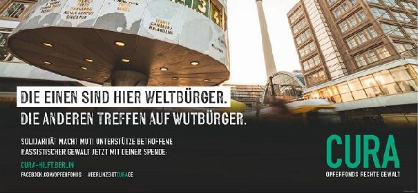 Kampagne: Berlin steht an der Seite von Betroffenen rechter Gewalt