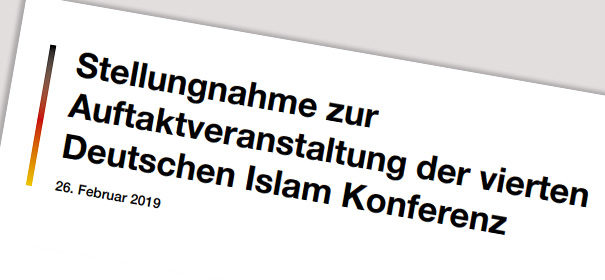 Stellungnahme Islamkonferenz Islamrat