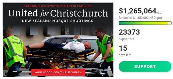 United for Christchurch (c)twitter, bearbeitet by IslamiQ