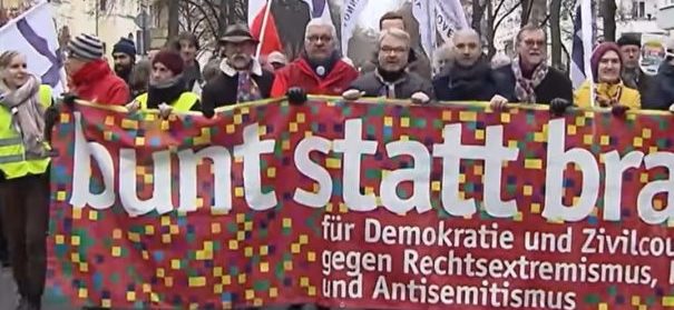 Demo gegen Rechtsextremismus