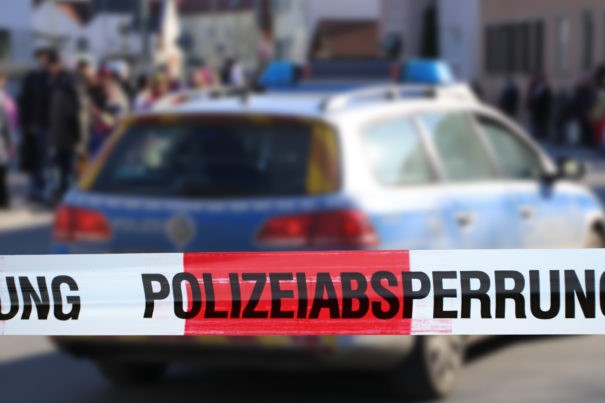 Polizei Absperrung Moscheen Anschlag, Nikab, Braunschweig