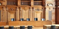 Gerichtssaal, Rechtsextremistin aus Franken,