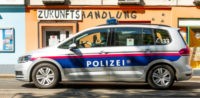 Kundgebung, Polizei Wien Moschee