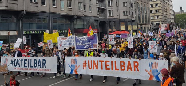 #unteilbar Demo in Berlin © Facebook, bearbeitet by iQ.