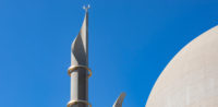 Minarette der Kölner Zentralmoschee © shutterstock, bearbeitet by iQ.