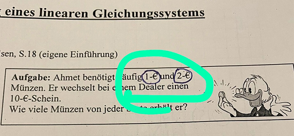 Rassistische Matheaufgabe stößt auf Kritik © Twitter, bearbeitet by iQ.