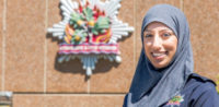 Muslimische Feuerwehrfrau