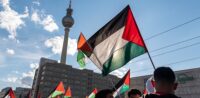 Tausende Menschen demonstrieren für Palästina Nahost-Konflikt