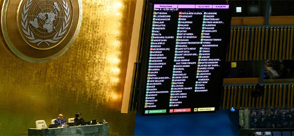 UN-Vollversammlung fordert Waffenstillstand im Gazastreifen