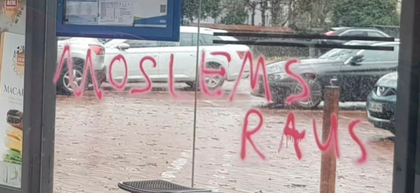 Islamfeindliche Schriftzüge Wuppertal © Instagram