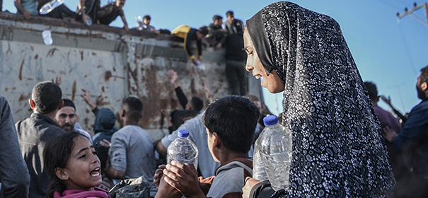 Menschen hungern im Gazastreifen