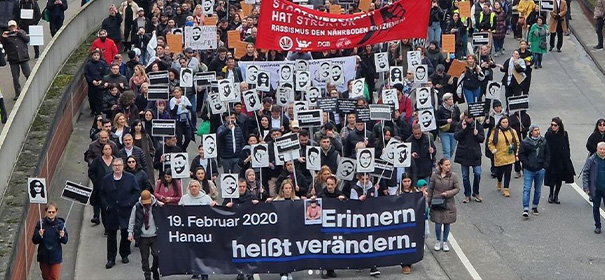 Demonstration in Hanau