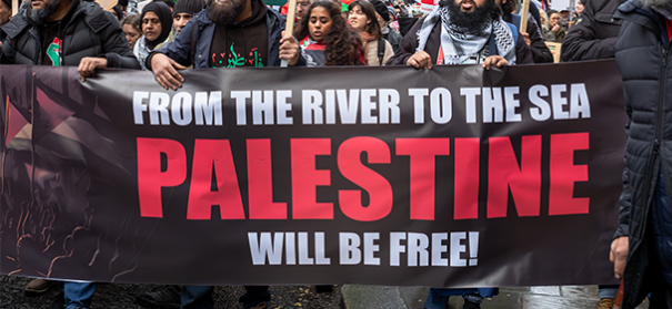 From the river to the sea Slogan © Shutterstock