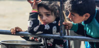 Kinder in Gaza leben in Angst © shutterstock, bearbeitet by iQ