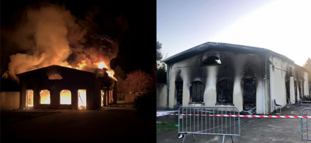 Moschee in Brand gesetzt, Frankreich