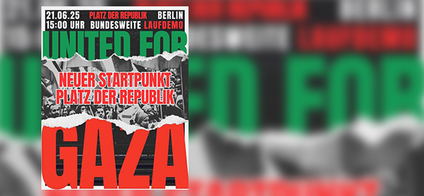 Demonstration für Gaza in Berlin