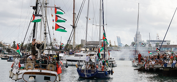 Drohnenangriff auf Global Sumud Flotilla (c)privat, bearbeitet by iQ