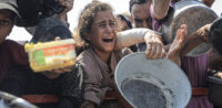 Hilfe im Gazastreifen © Anadolu Ajans, bearbeitet by iQ.