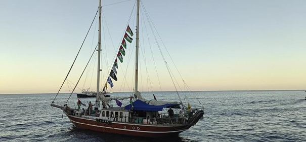 „Mikeno"-Schiff der Global Sumud Flottille