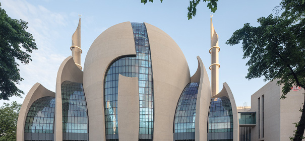 DITIB Zentralmoschee in Köln © Ditib, bearbeitet by iQ.