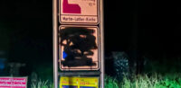 Moschee-Schild in Penzberg beschmiert