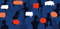 Masse von Menschen im Dialog © shutterstock, bearbeitet by IslamiQ.