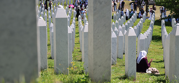 Gedenkstätte in Srebrenica