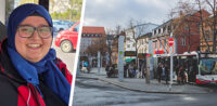Busfahrerin mit Kopftuch in Bamberg
